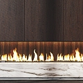 Electronic fireplace Modern fireplace 3d model