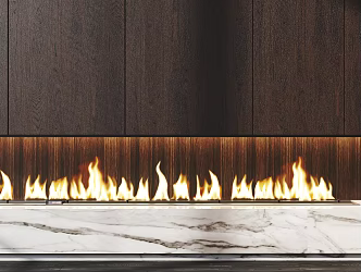 Electronic fireplace Modern fireplace 3d model