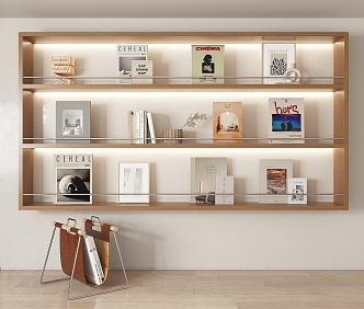 Bookcase Magazine 3d model