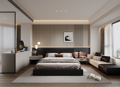 Modern Bedroom 3d model