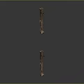 Natural Textured Wood And Stone Vertical Strips Arranged In Two Rows As Decorative Pieces