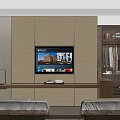Hotel Guest Room Interior With Twin Beds Mountain Pattern Wall And Plush Pillows