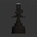 Professional Electronic Surveillance Device With Rotating Head And Stable Base Cable