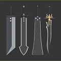 Different Types Of Swords Showcasing Unique Handle And Blade Designs