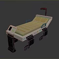 Advanced Industrial Examination Table With Tilted Bed Surface Control Panel And Support Legs