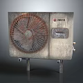 Rusty OWICO Air Conditioner Fan With Metal Grille Control Panel And Stand