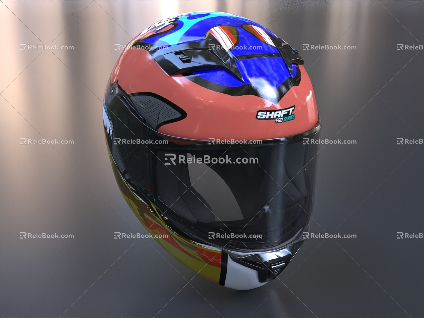 Motorcycle Helmet Racing Helmet Safety Helmet 3d model