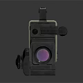 Vintage Video Camera As Classic Electronic Appliance With Large Lens And Handheld Design