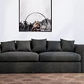 Modern double sofa 3d model