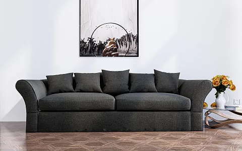 Modern double sofa 3d model
