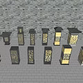 Traditional Style Outdoor Lights With Intricate Cutout Patterns And Warm Illumination