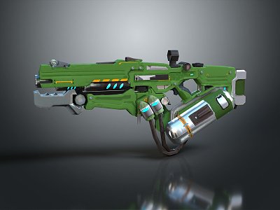 Modern Gun Sci-Firearms Sci-Fi Game Gun Games Firearms Game Gun 3d model