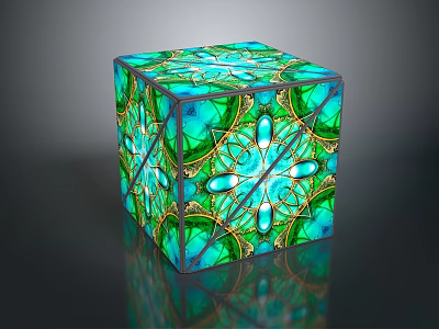 Geometry Science Fiction Rubik's Cube Energy Ball Geometry Sacred Geometry Modeling 3d model