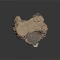 Natural Rock Scene Construction With Layered Surfaces And Hollow Design Elements