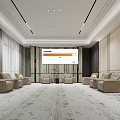 Modern Reception Room 3d model