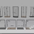Shower Sauna Enclosures with Various Transparent Glass Designs Product