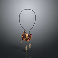 Colorful Geometric Hanging Ornament With Feather Tassels And Purple Accents For Home Decor
