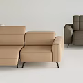 Modern Stylish Sofa Set With Multiple Colors Beige Gray And Comfortable Modular Design Seats 3d model