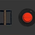Orange Traffic Cone With Reflective Stripes Black Base And Gray Triangular Metal Road Barrier