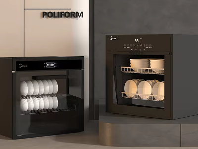 Midea Kitchen Appliances For Dish Storage And 3d model