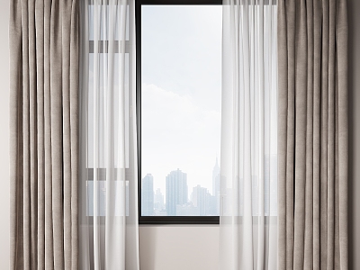 Curtain Window Screen model