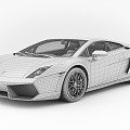 Modern sports car Lamborghini 3d model