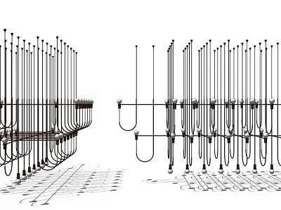 Modern Chandelier Iron Chandelier 3d model Modern Chandelier Iron Chandelier 3d model
