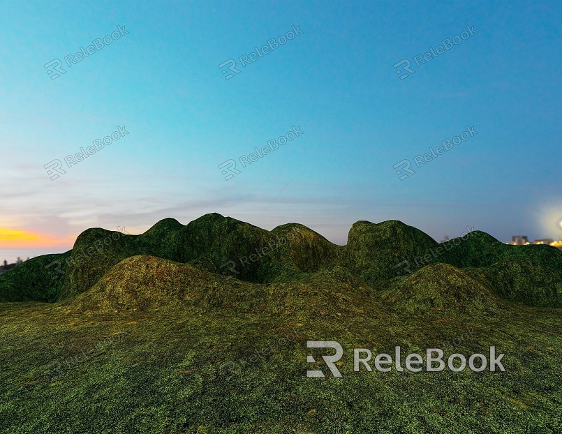 Modern Park Landscape Mountains Mountain Terrain Mountain Park Natural Mountain model