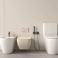 Modern toilet 3d model