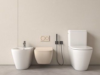 Modern toilet 3d model