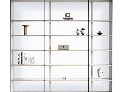 Modern Bookcase Decorative Bookcase model