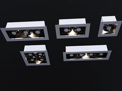 Modern Ceiling Pendant Lights With Unique Geometric Design And LED Illumination 3d model