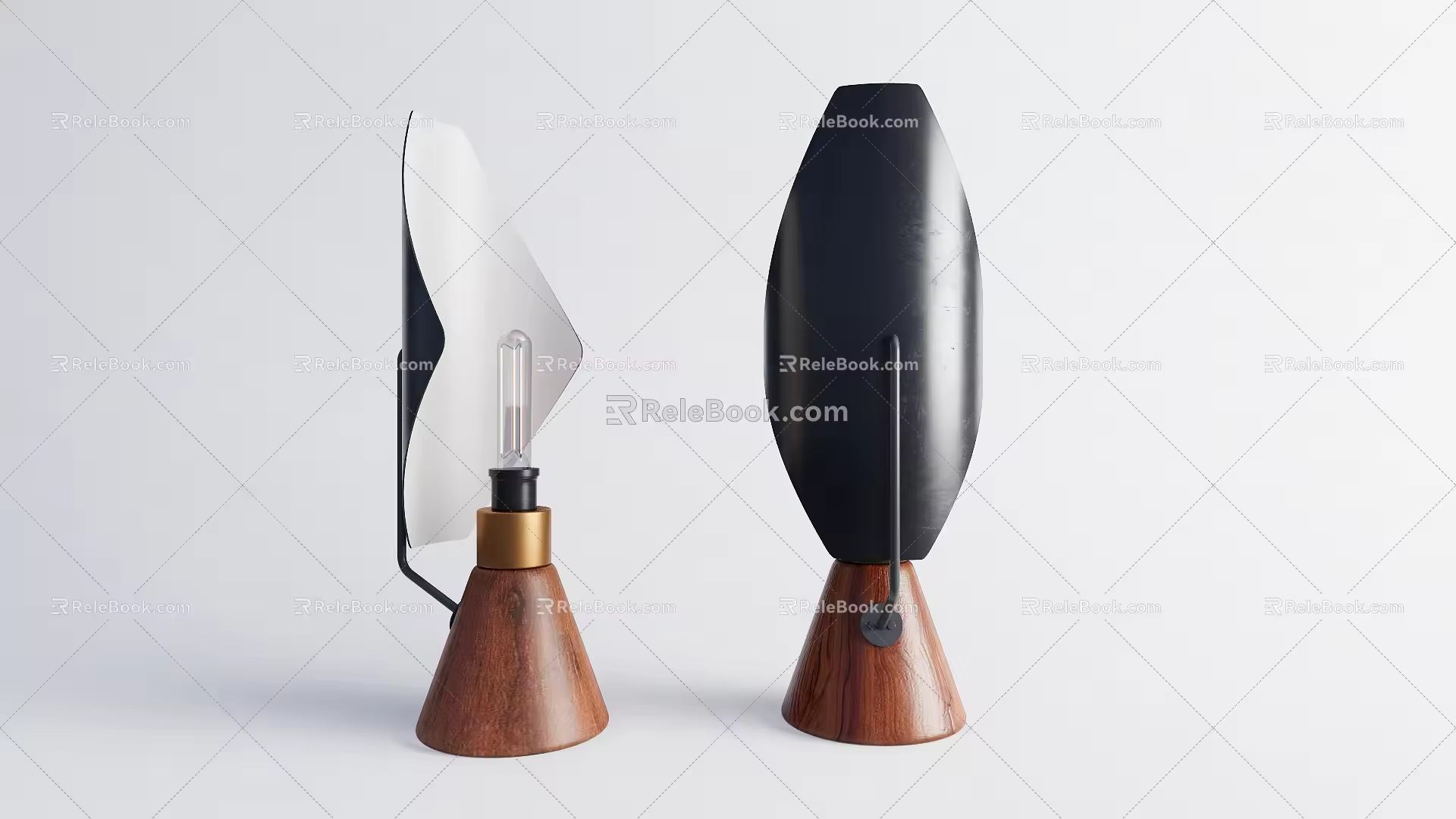 Modern table lamp 3d model