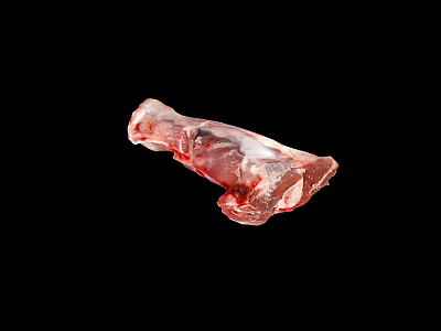 Fresh Raw Red Meat With Bone In Juicy Tender Uncooked Steak Cut 3d model