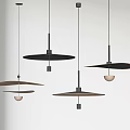 Modern Minimalist Pendant Lights With Sleek Wooden Metal Shades For Warm Living Room Interior