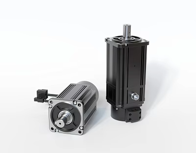 modern servo motor 3d model