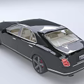 Black Luxury Sedan With Light Interior And Black Wheels Red Brake Calipers
