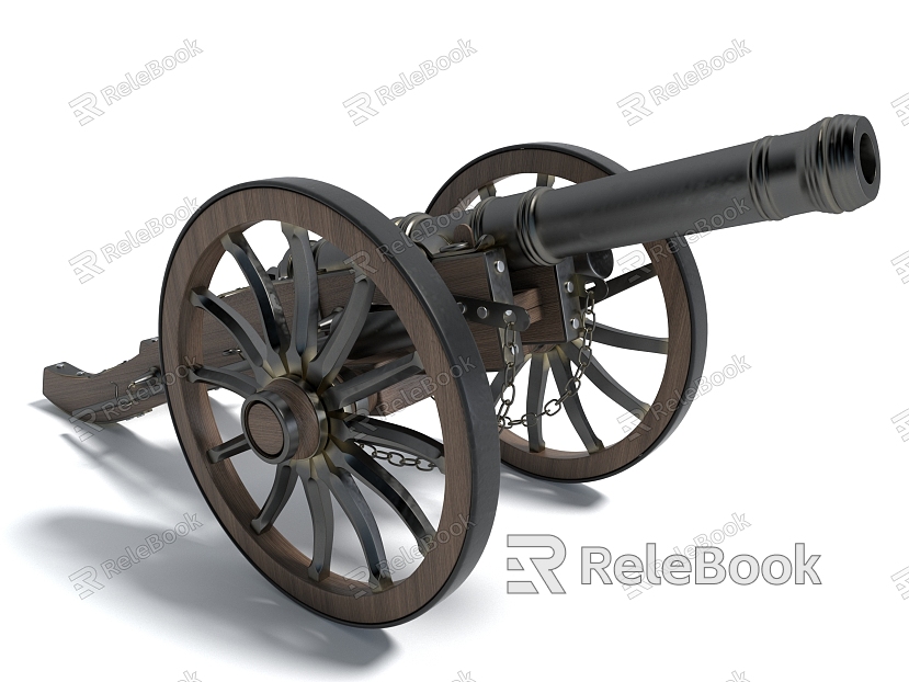 Chinese style weapons, artillery, military equipment, artillery model