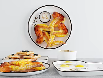 Modern Food 3d model