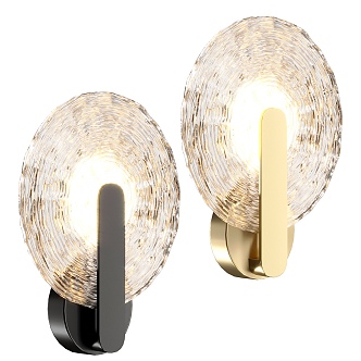 Light Luxury Wall Lamp Combination 3d model