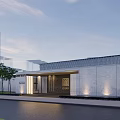 Modern Exhibition Hall Architecture Sales Office Architecture Exhibition Hall Architecture Demonstration Area Landscape 3d model