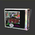 Gaming PC Case Featuring Transparent Side Panel RGB Fans Internal Components And Colorful Design 3d model