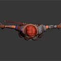 Game Movie Warrior Character Red Hair Purple Blue Outfit Silver Armor Dual Swords Brown Boots