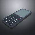 Classic Feature Phone With Physical Keypad And LCD Screen 3d model