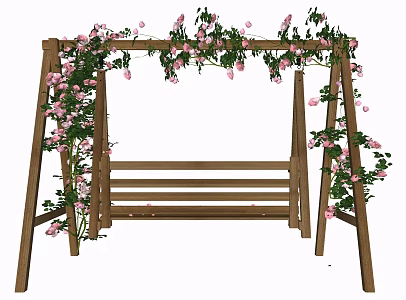 Modern Hanging Chair Outdoor Rocking Chair 3d model