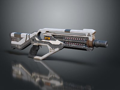 Modern Gun Sci-Firearms Sci-Fi Game Gun Games Firearms Game Gun 3d model