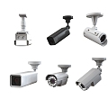 Security surveillance camera camera combination 3d model