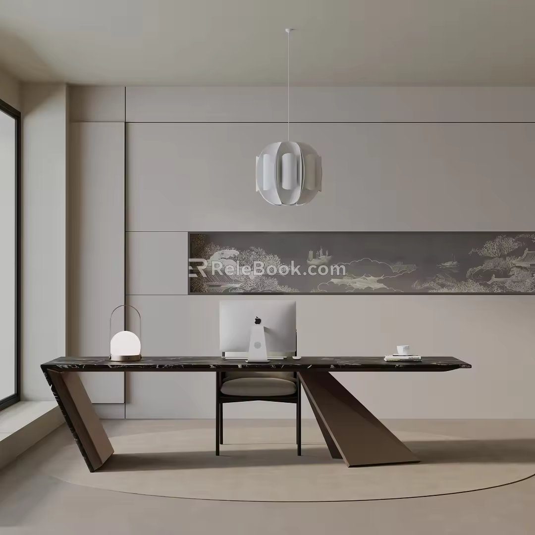Modern dining table 3d model
