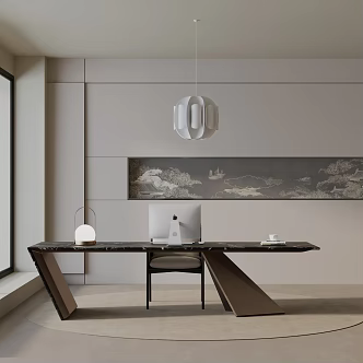 Modern dining table 3d model