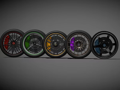 Hyundai sports car tire car tire tire accessories 3d model